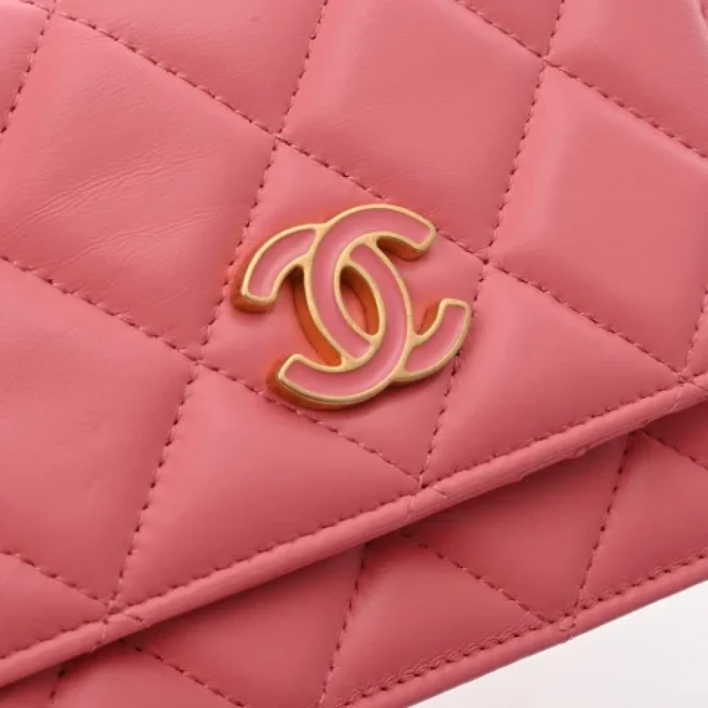 Chanel Vintage Pre-owned Fabric chanel-bags Pink Dames