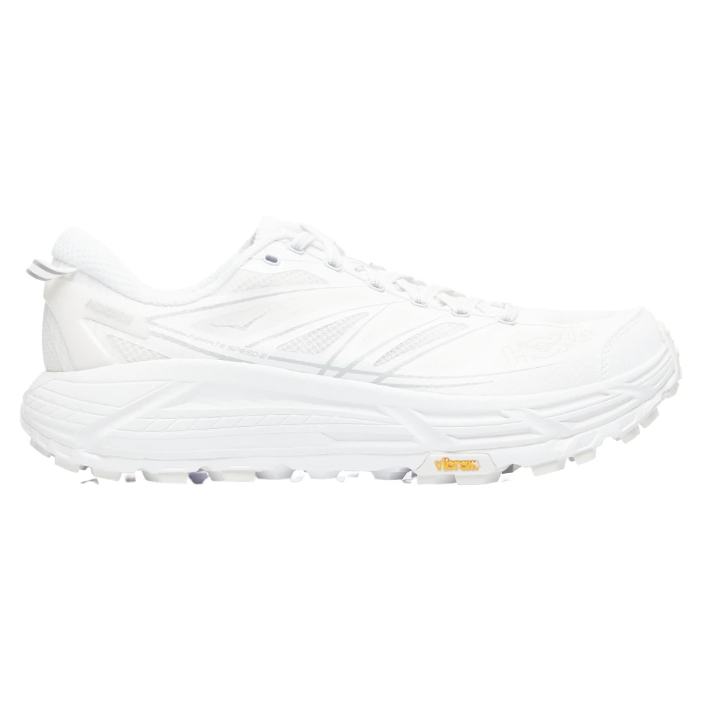 Hoka One One White Running Shoes, Male, 8 1/2 Uk, Lightweight Mafate Speed 2 Trainers