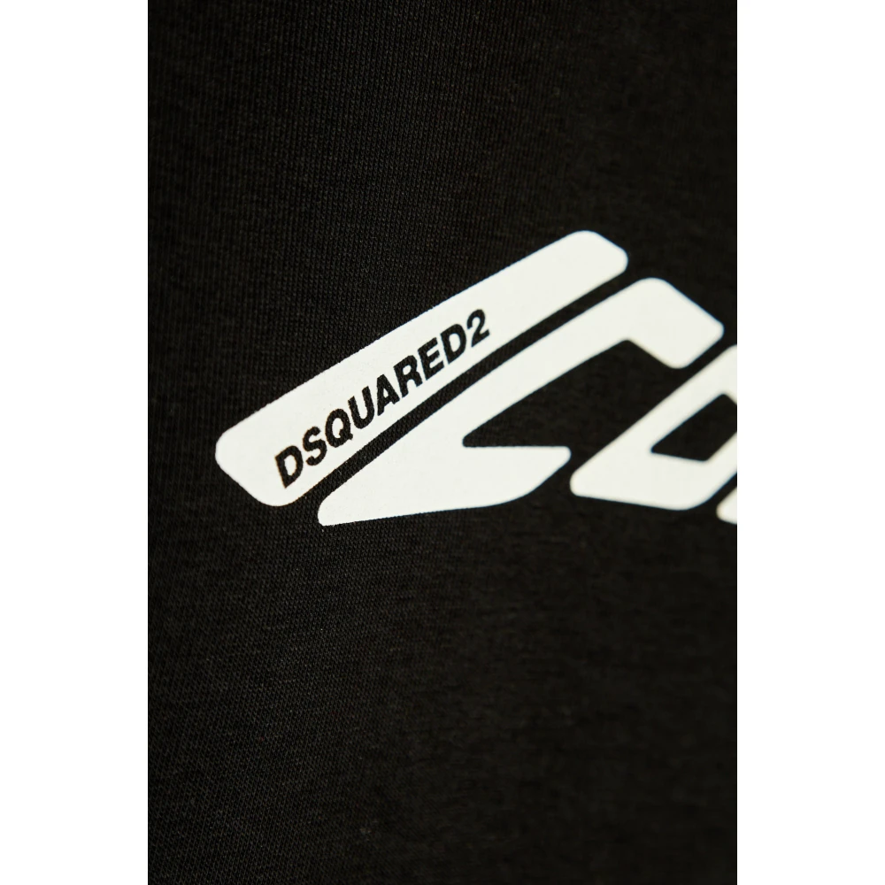 Dsquared2 Sweatshirt met bedrukt logo Black Dames