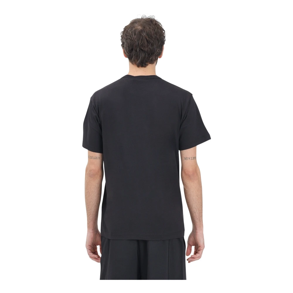 Versace Jeans Couture Zwart T-shirt met Institutioneel Logo Black Heren