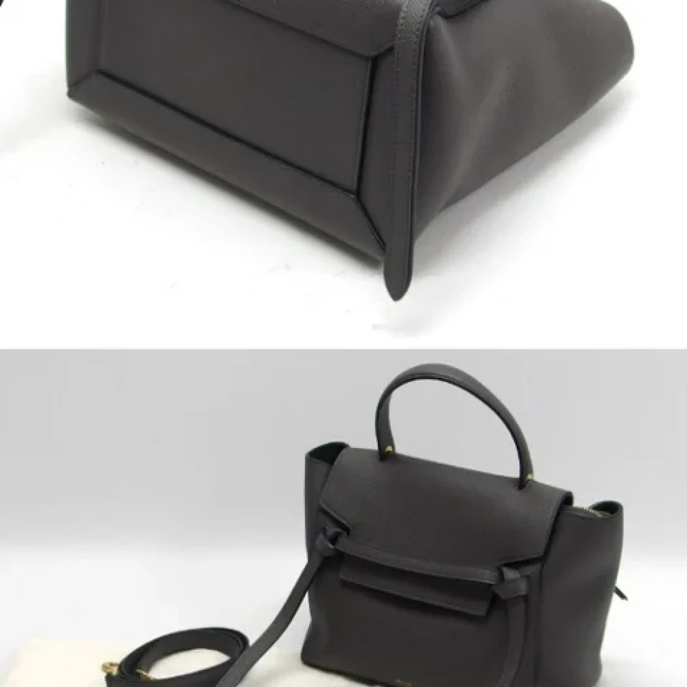 Celine Vintage Pre-owned Leather shoulder-bags Black Dames