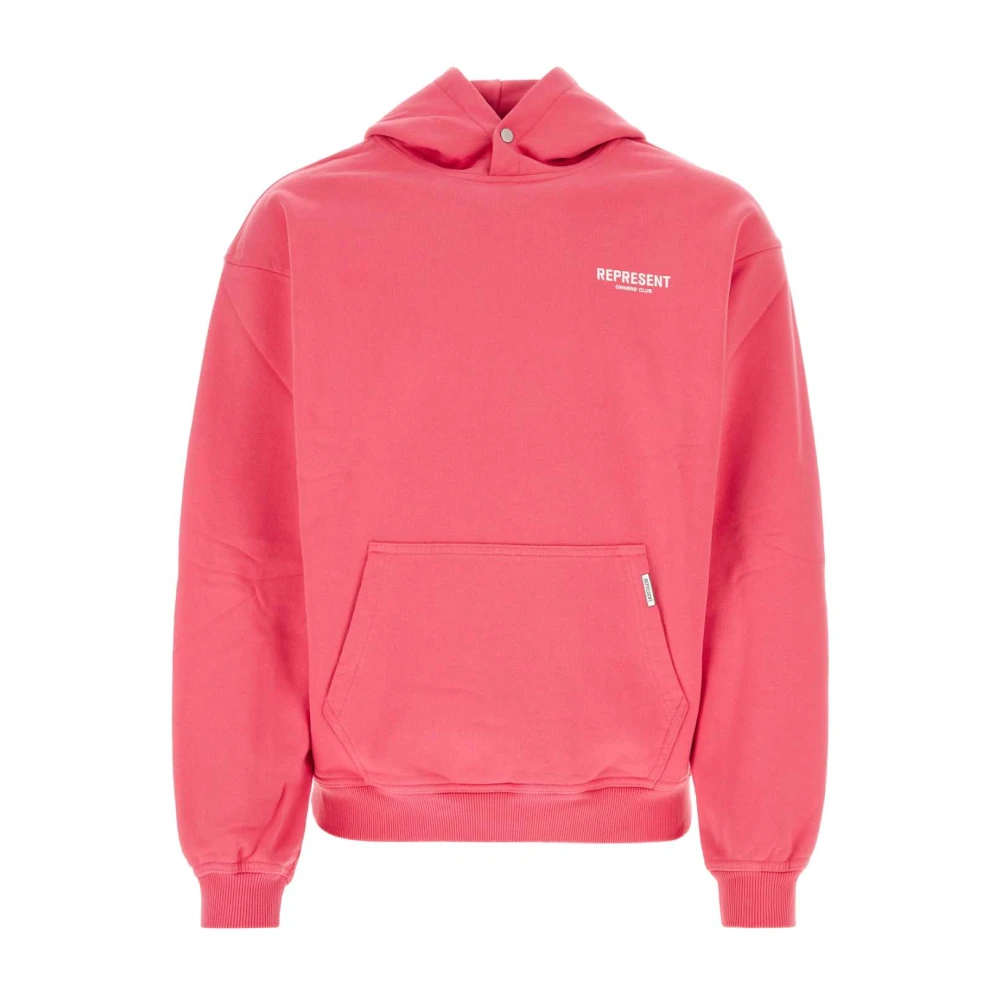 Represent Donkerroze katoenen sweatshirt Pink Heren
