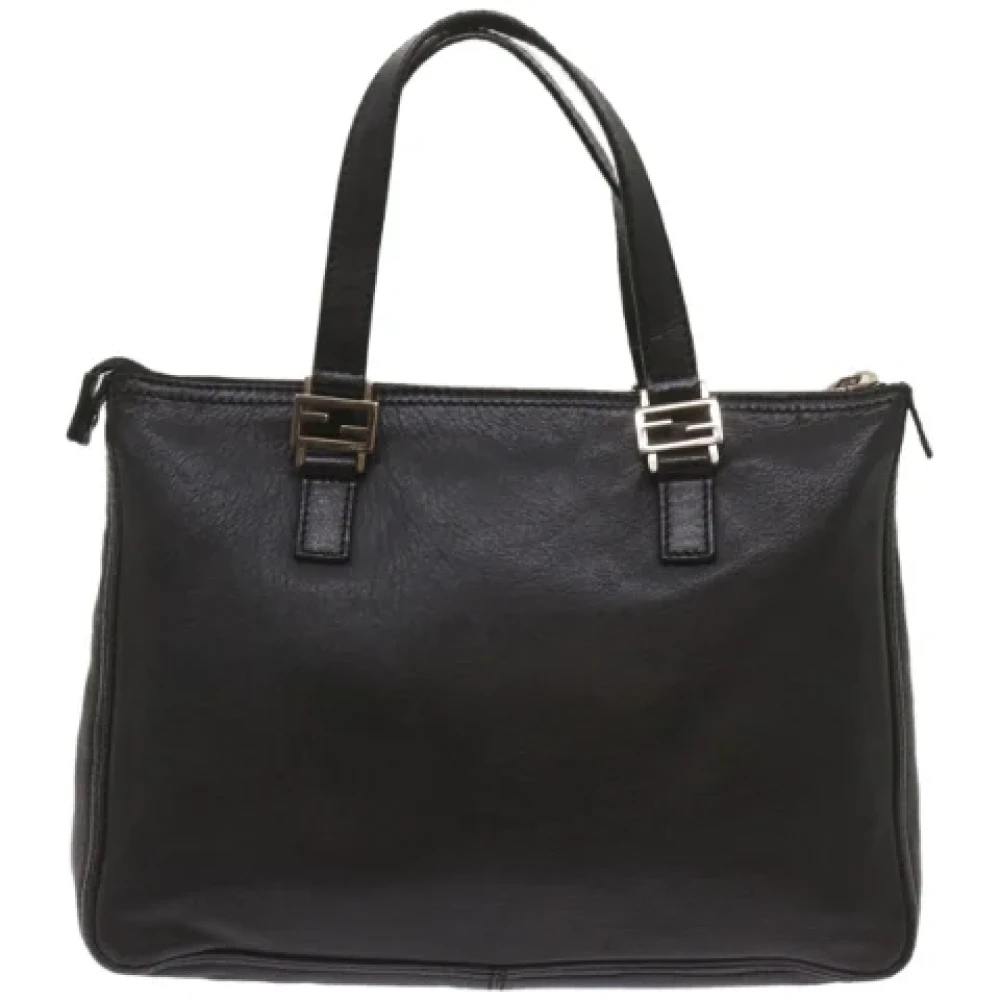 Fendi Vintage Pre-owned Leather handbags Black Dames
