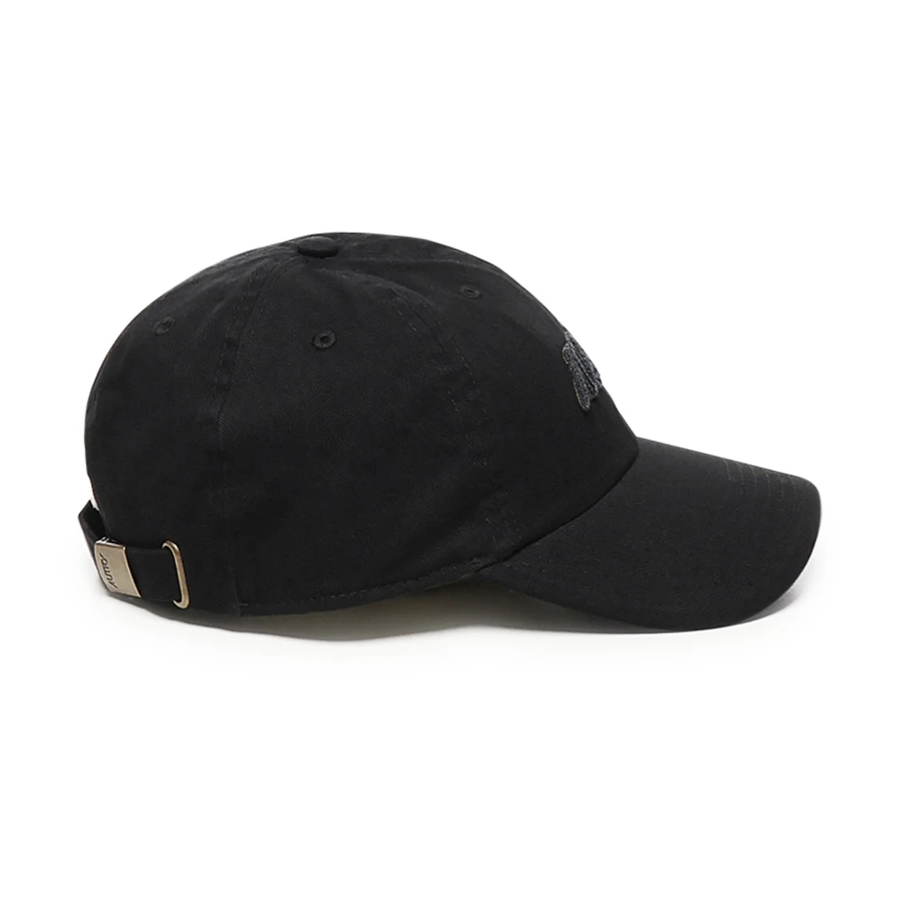 Autry Zwarte Katoenen Geborduurde Logo Hoed Black Heren