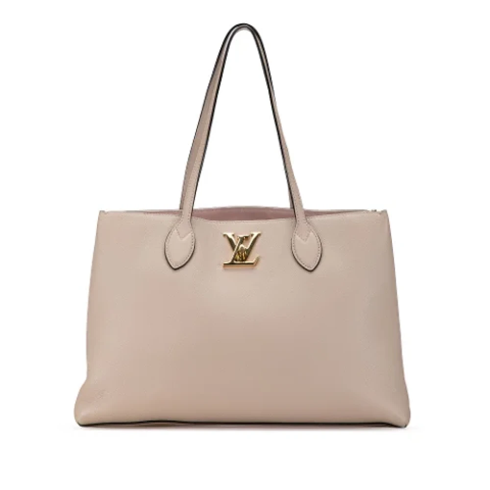 Louis Vuitton Vintage Pre-owned Leather shoppers Pink Dames