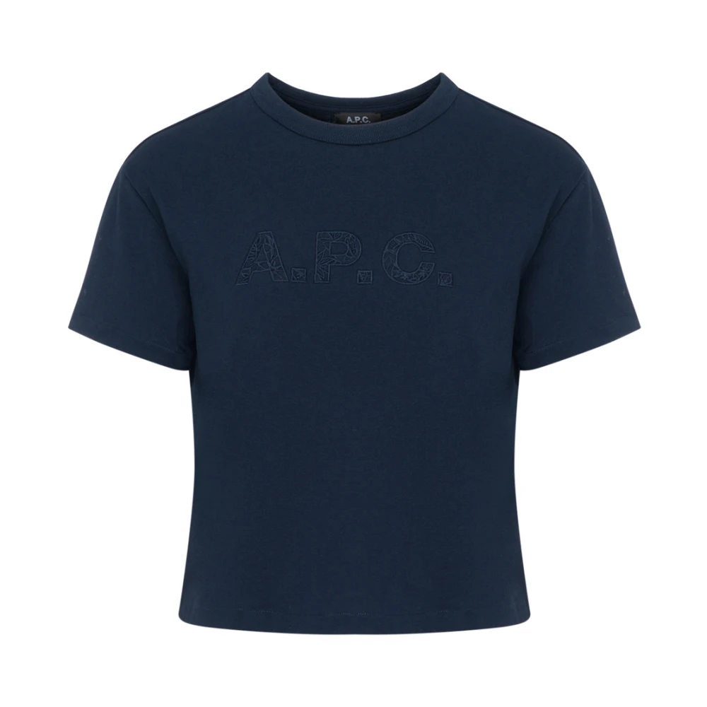 A.p.c. Biologisch Katoen T-Shirt Anine Gots Blue Dames