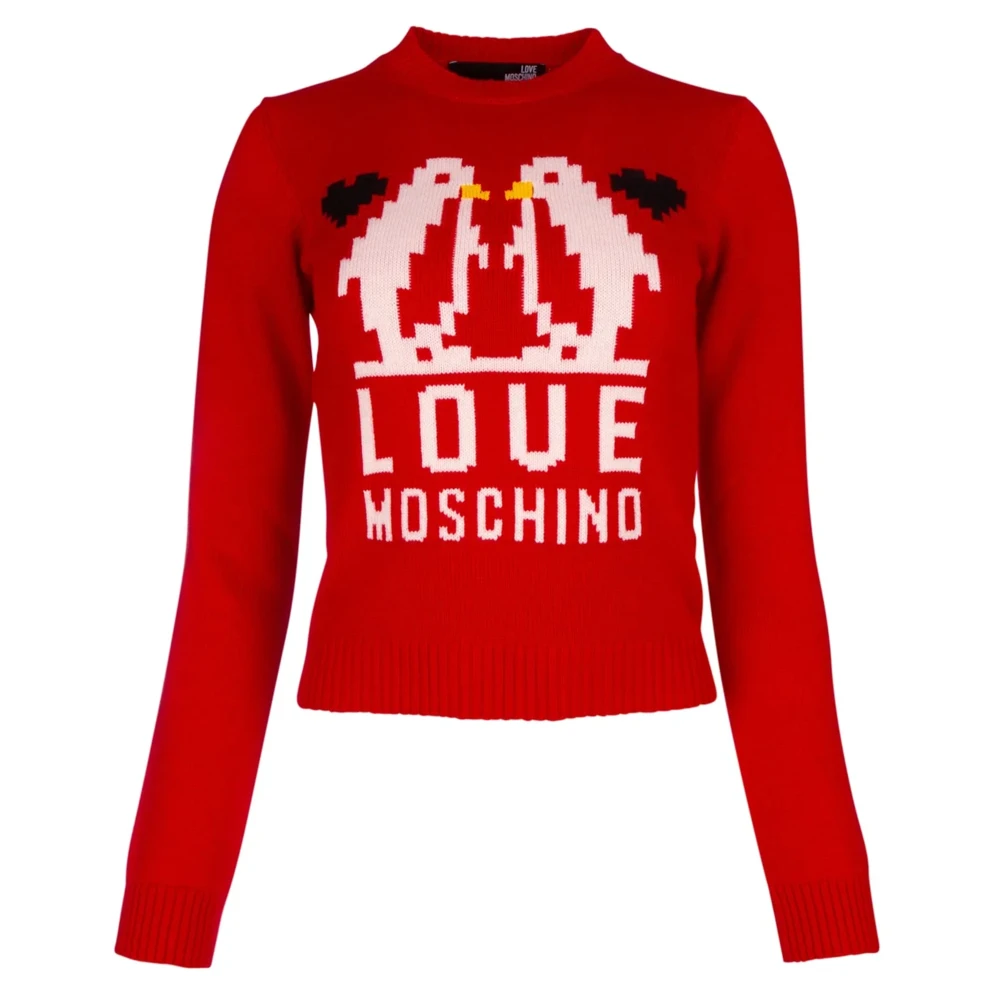 Love Moschino Pullover Red Dames