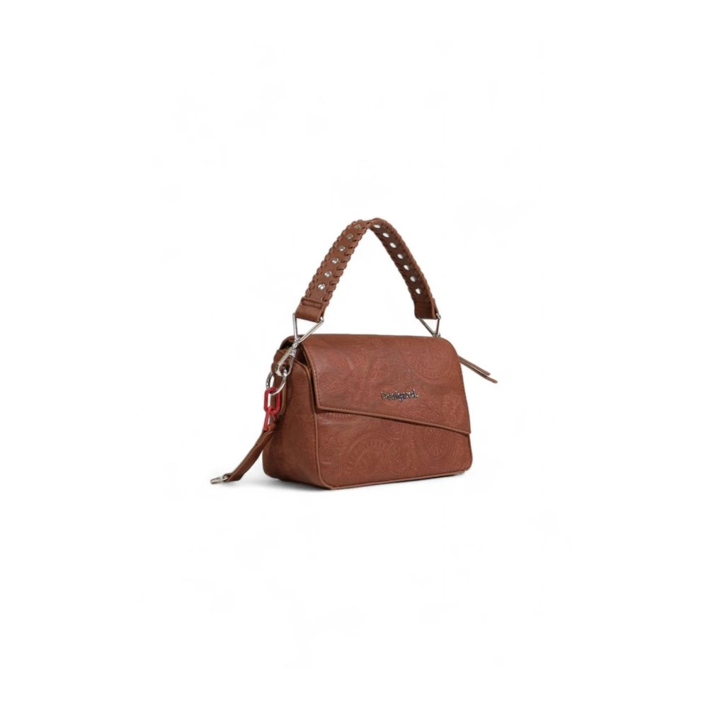 Desigual Polyethyleen Handtas met Polyurethaan Samenstelling Brown Dames