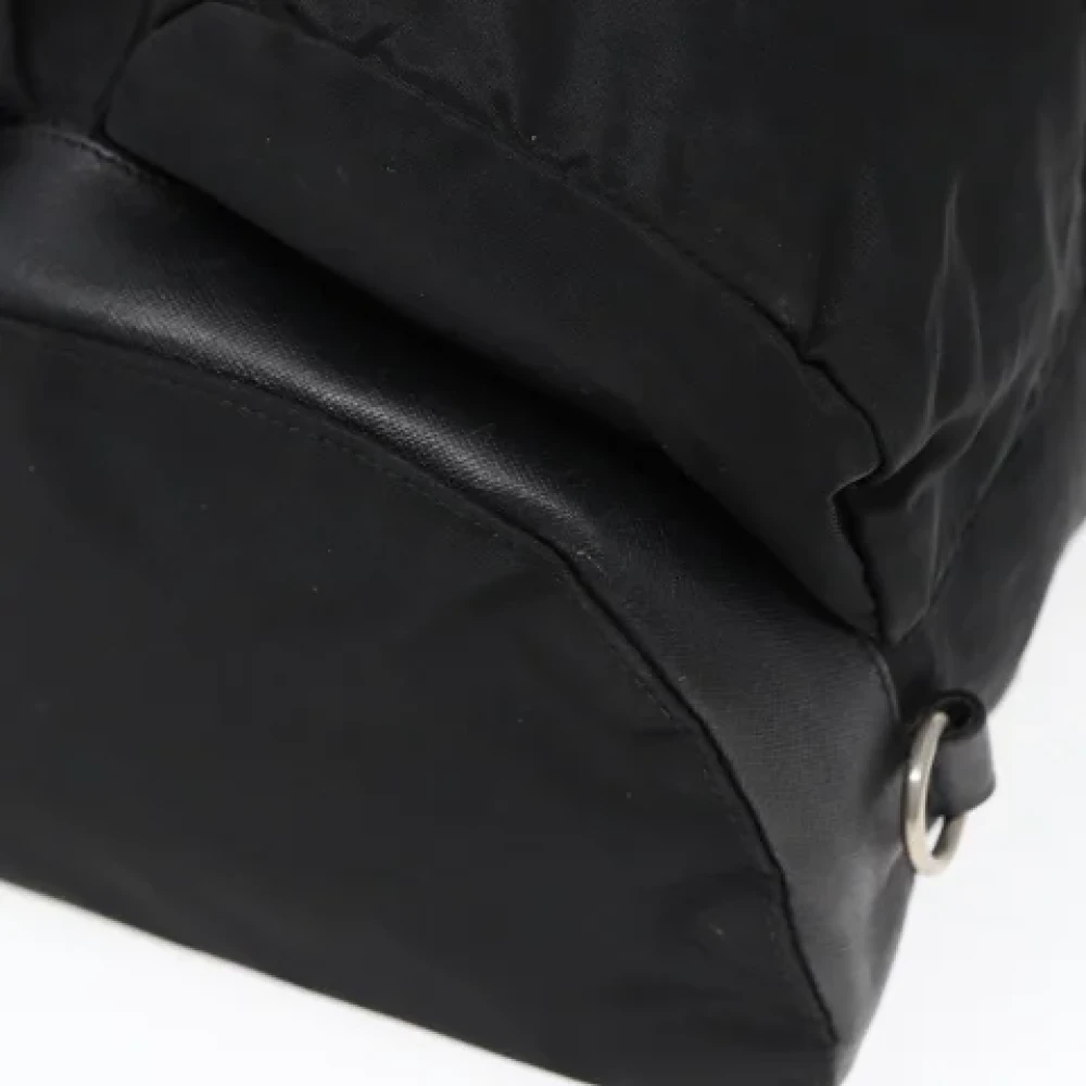 Prada Vintage Pre-owned Fabric backpacks Black Dames