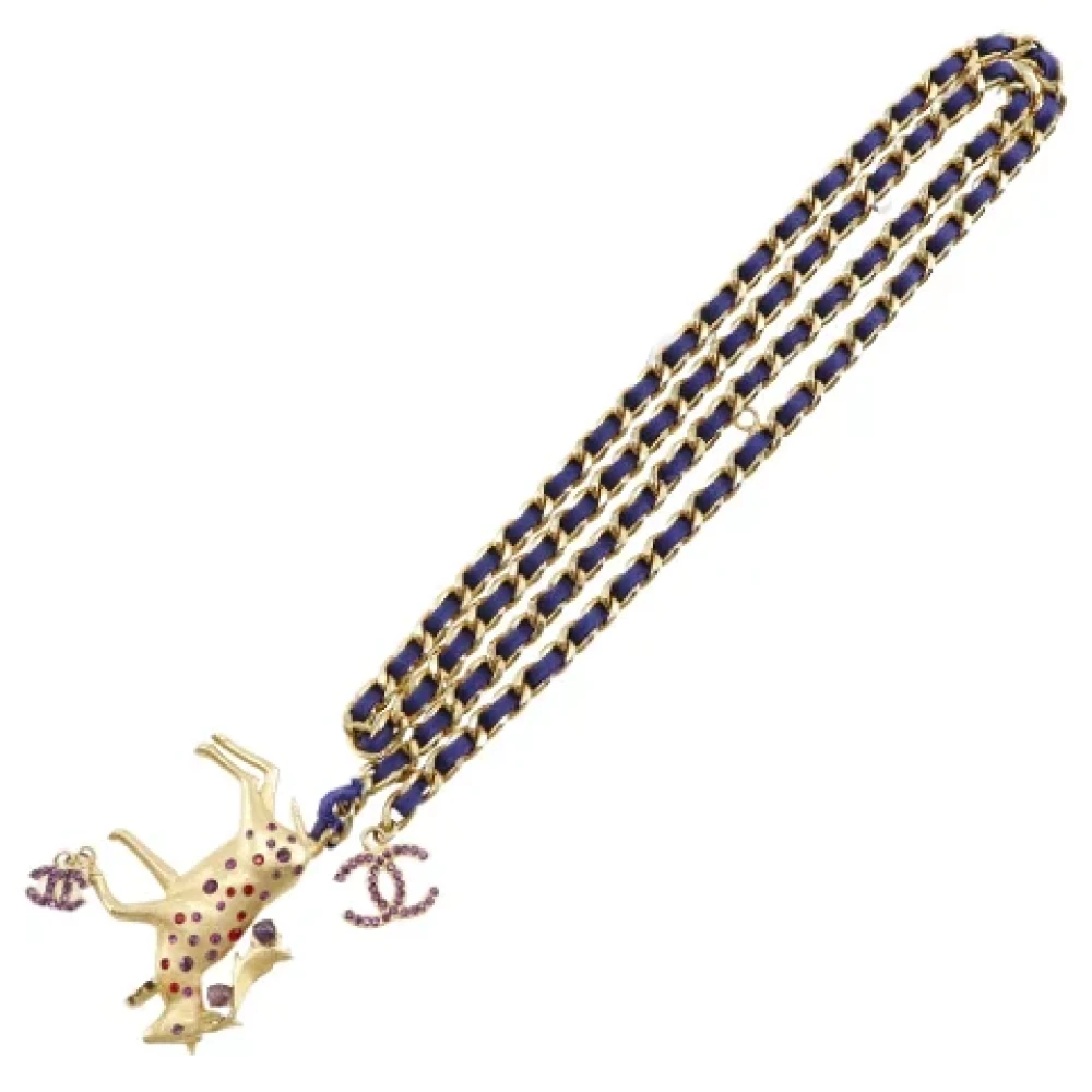 Chanel Vintage Pre-owned Metal belts Yellow Dames