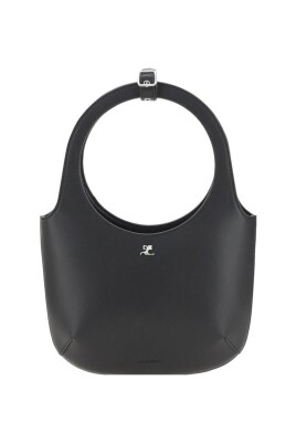 luxury-grained-leather-shoulder-bag-with-silver-logo