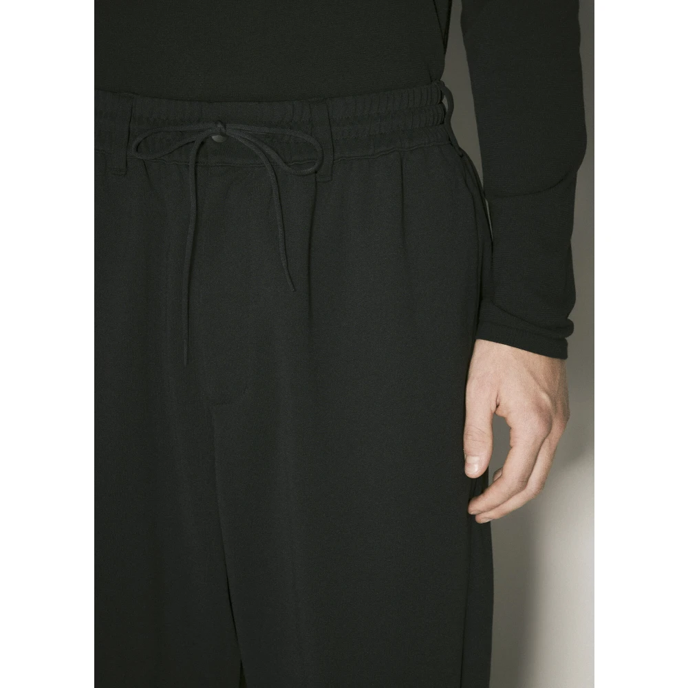 Y-3 Gestreepte Track Pants met Achterlogo Black Heren