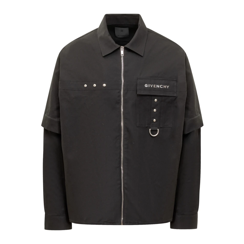 Givenchy Hardware Overhemd Stijlvol en Functioneel Black Heren