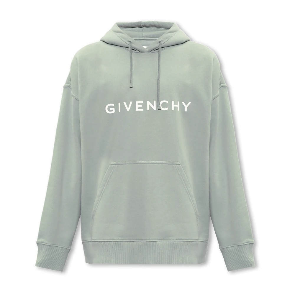 Givenchy Hoodie met logo Blue Heren