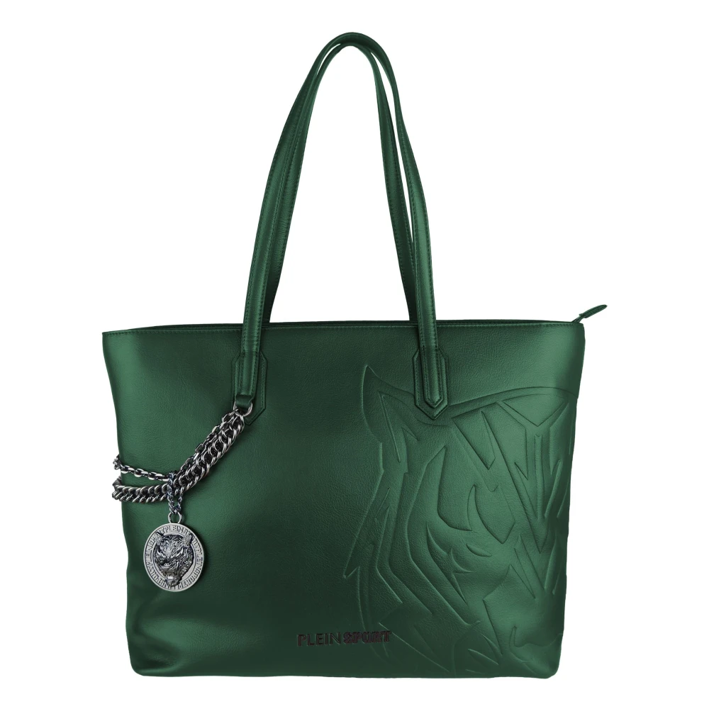 Plein Sport Tote Bags Green Dames
