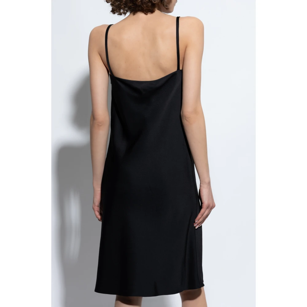 Versace Jurk met bandjes Black Dames
