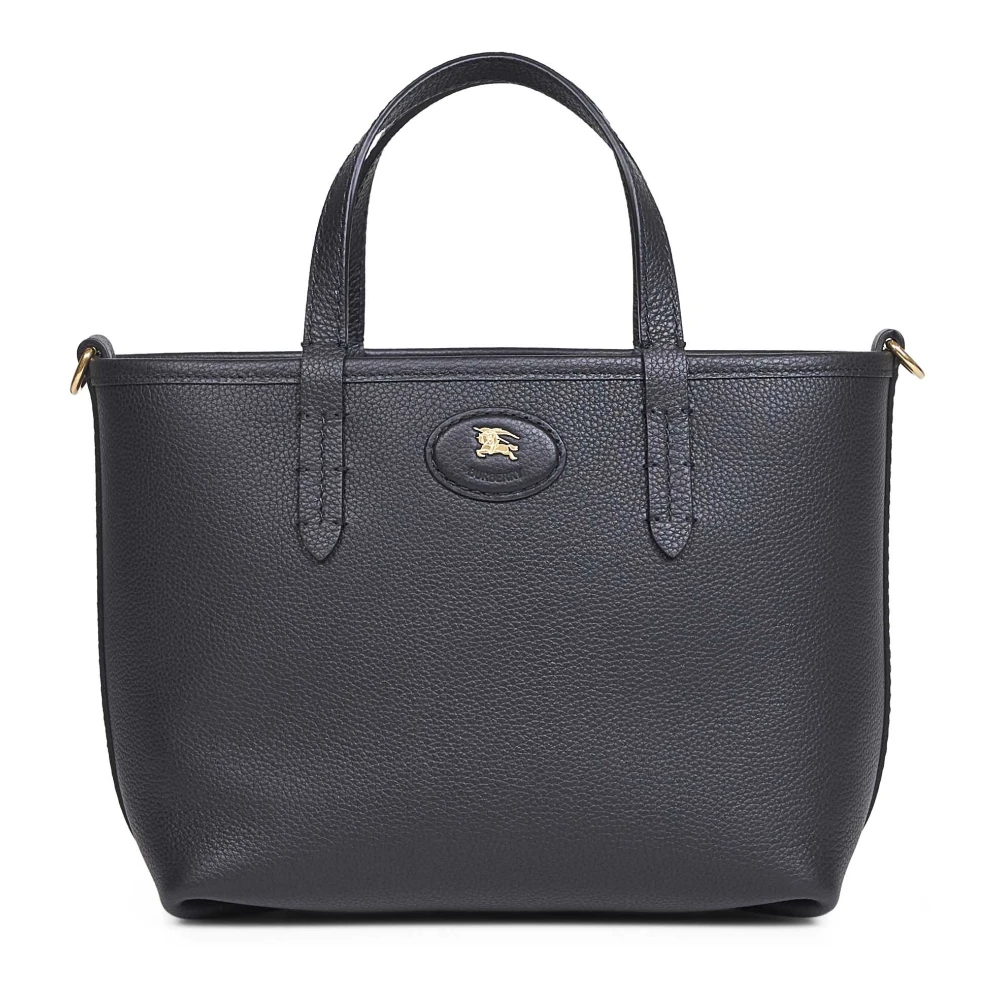 Burberry Women's Black Handbags, One Size, Mini Bloomsbury Reversible Check Tote