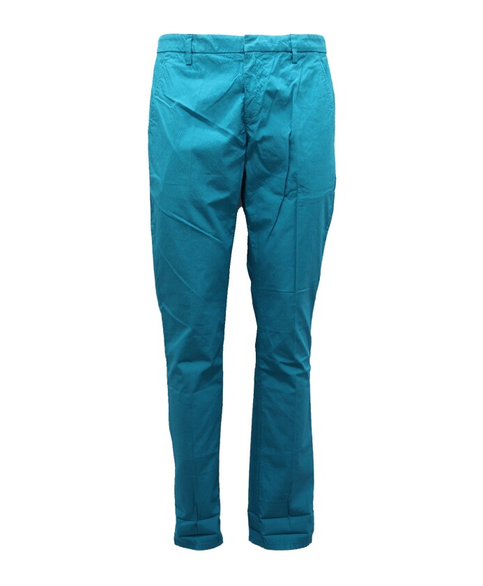 pantalon-en-coton-bleu-petrole-modele-gaubert
