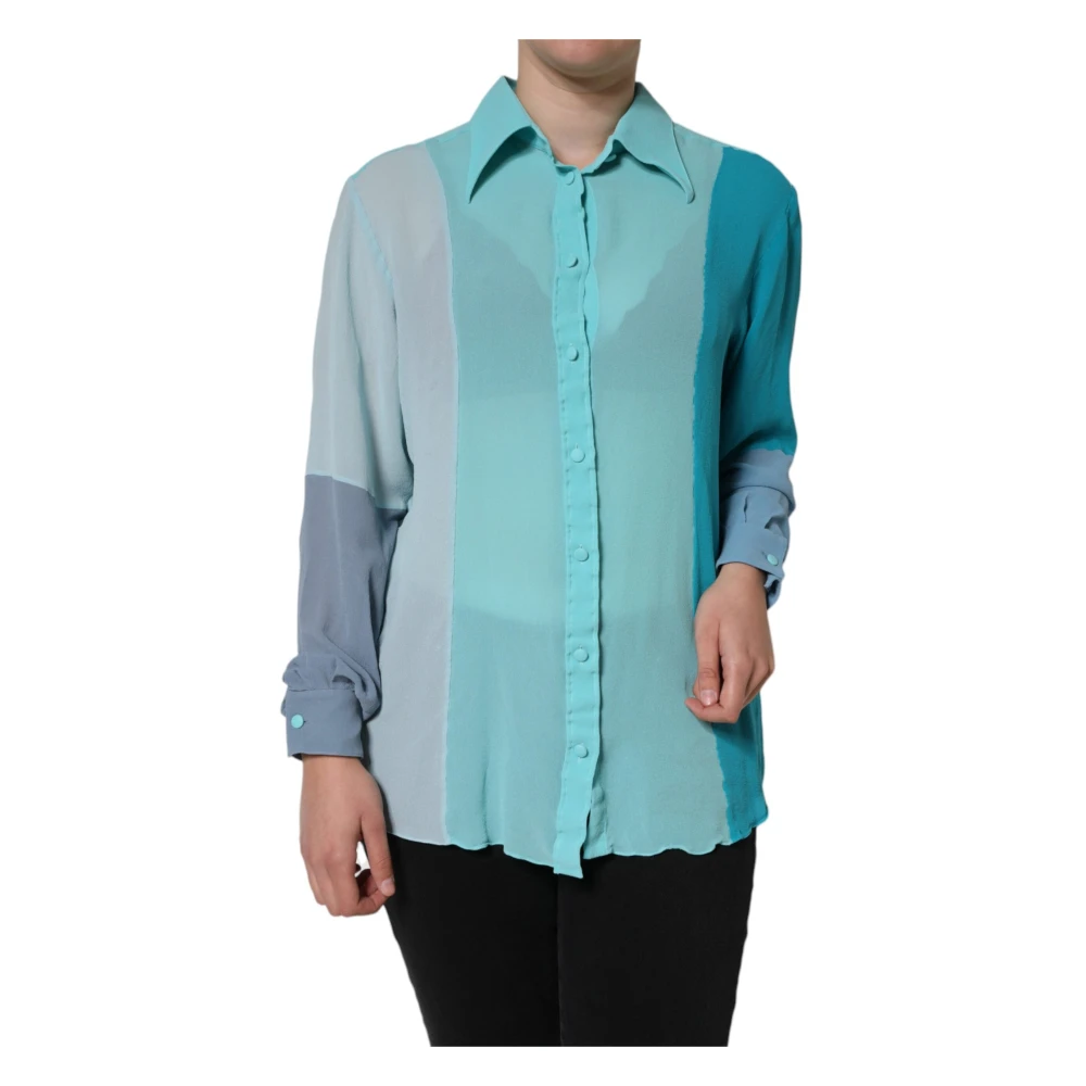 Dolce & Gabbana Damen Multicolor Blusen & Hemden, Mehrfarbig, Lgröße: