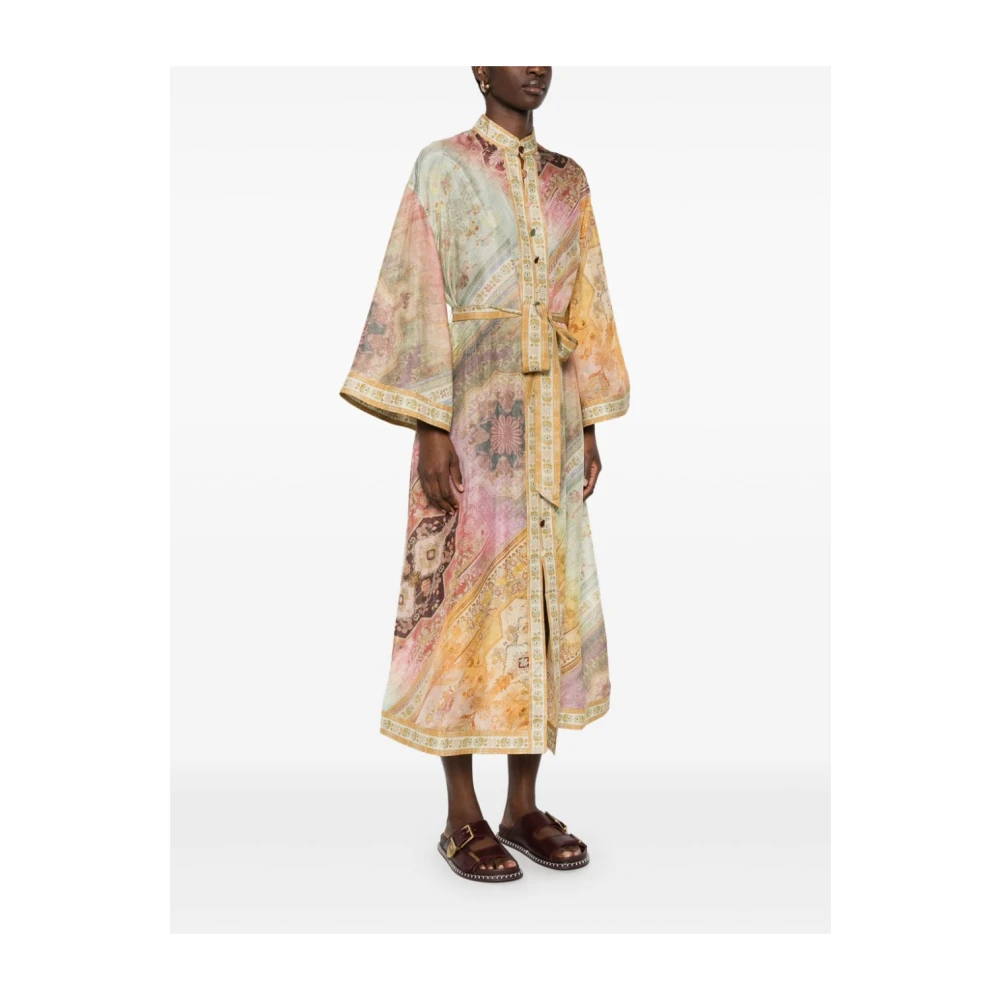 Zimmermann Midi Overhemdjurk Multicolor Dames