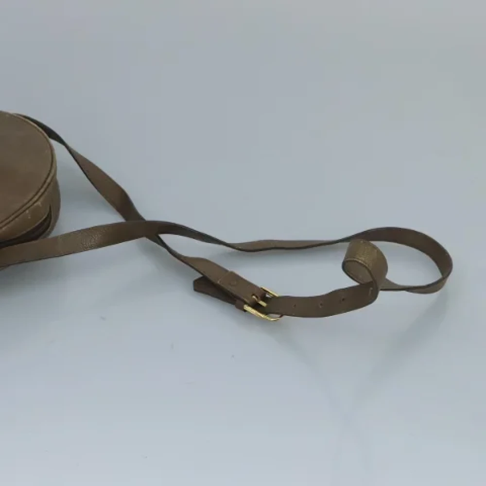 Saint Laurent Vintage Pre-owned Leather shoulder-bags Brown Dames