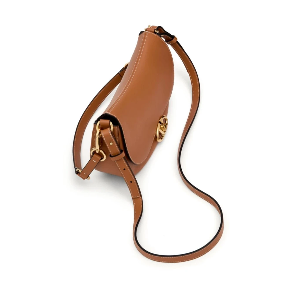 Valentino Garavani Luxe Leren VLogo Signature Tas Brown Dames