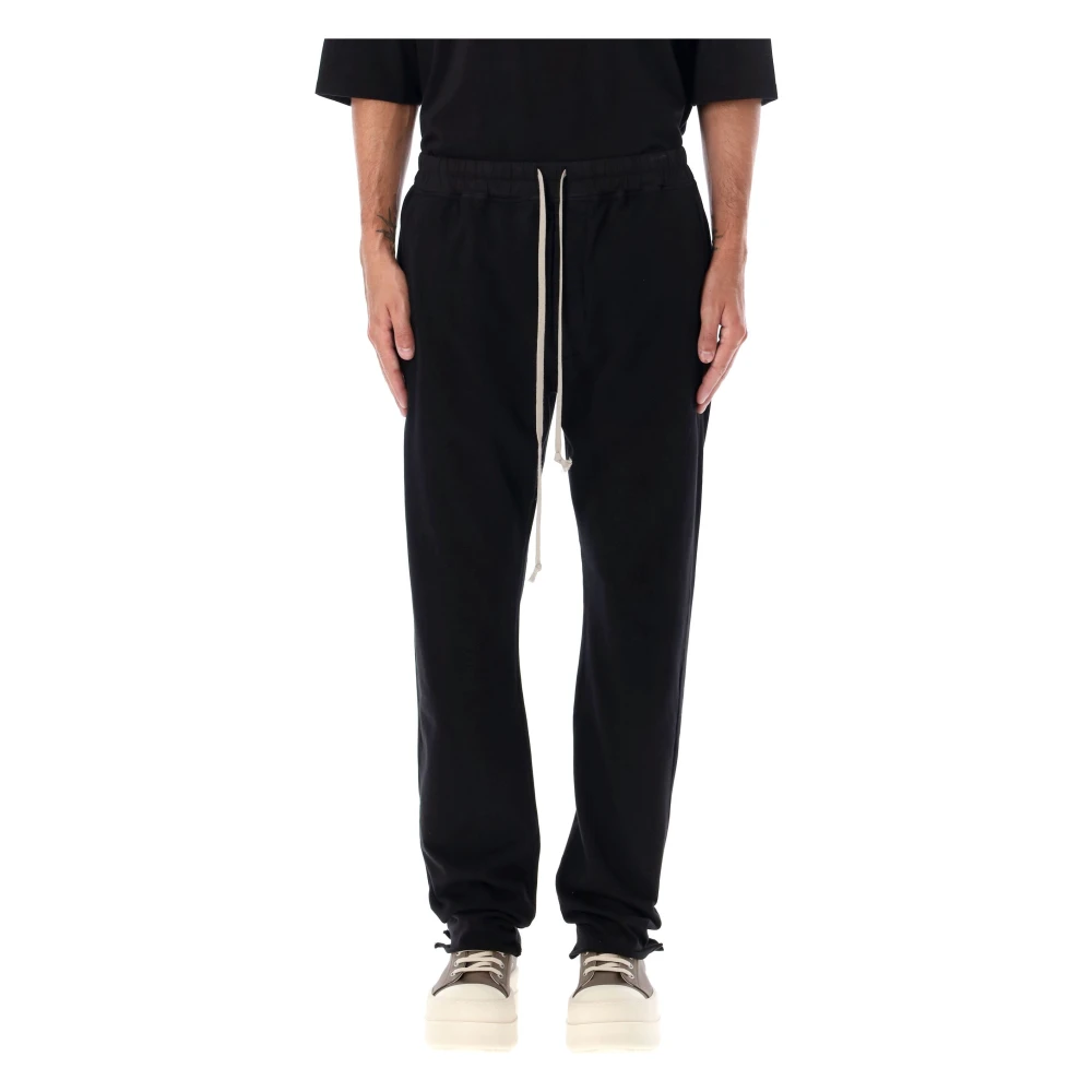 Rick Owens Zwarte Trekkoordbroek Aw24 Black Heren