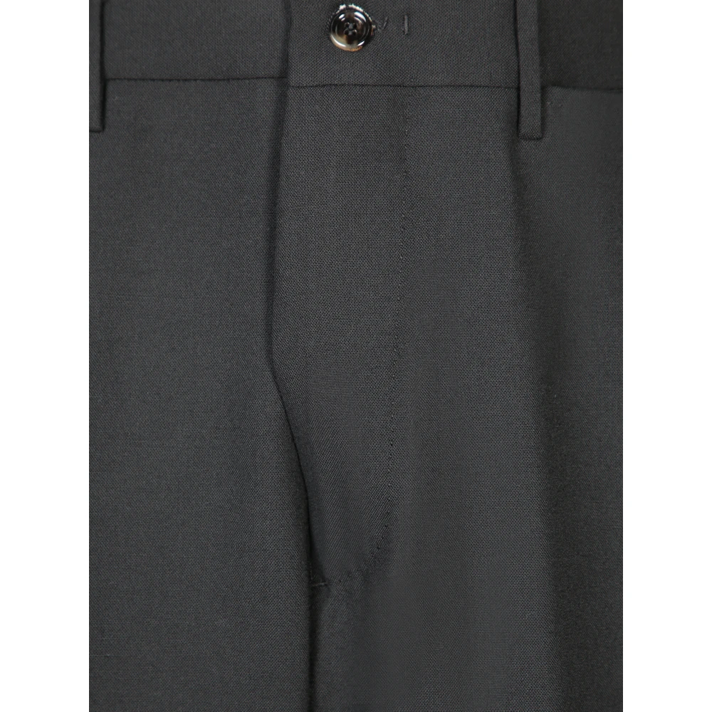 Dell'oglio Zwarte Broek voor Mannen Aw24 Black Heren