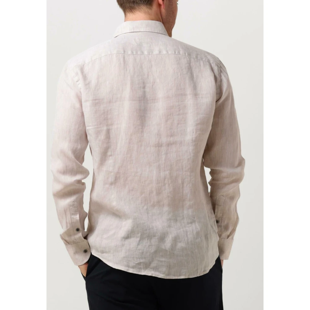 Gentiluomo Casual Zand Overhemd Beige Heren