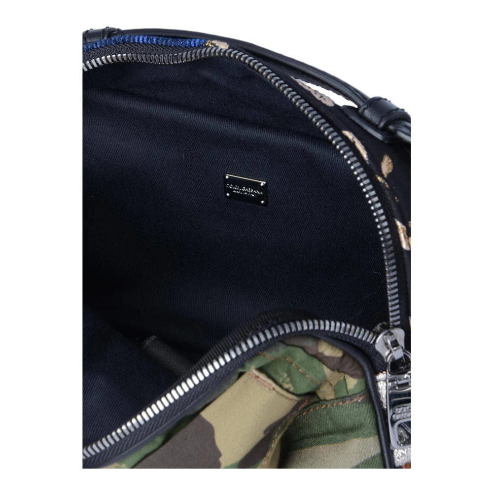 Dolce & Gabbana Heren Camouflage Kleine Stoffen Tas Multicolor Heren