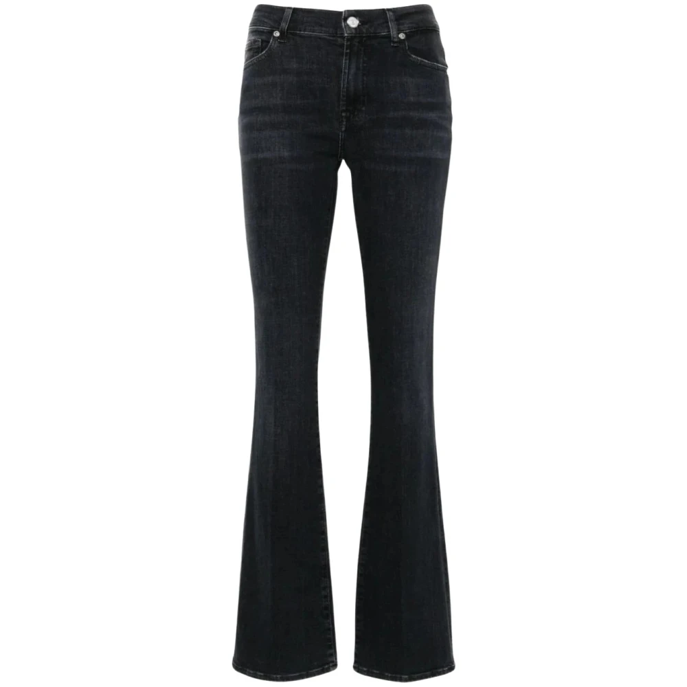 7 For All Mankind Premium Bootcut Denim Jeans Black Dames