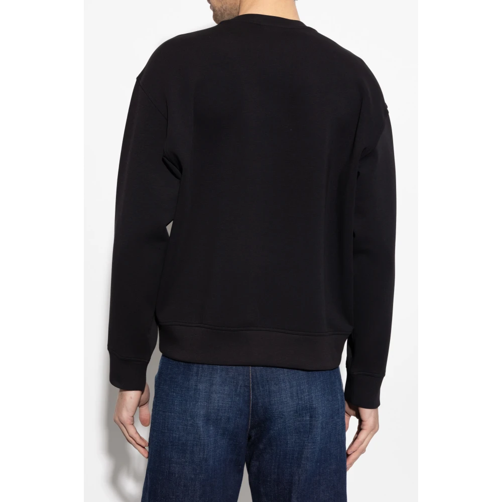 Emporio Armani Sweatshirt met logo Blue Heren