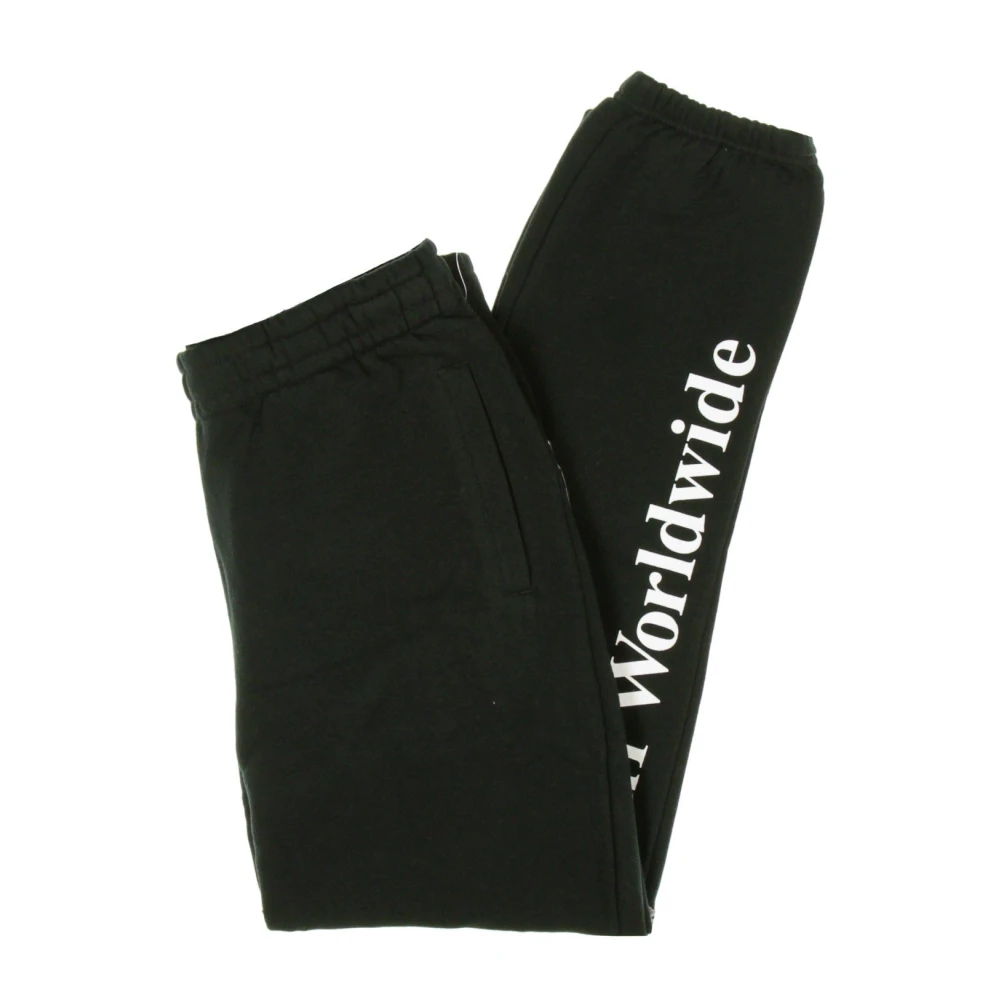 HUF Zwarte fleecebroek voor mannen Black Heren