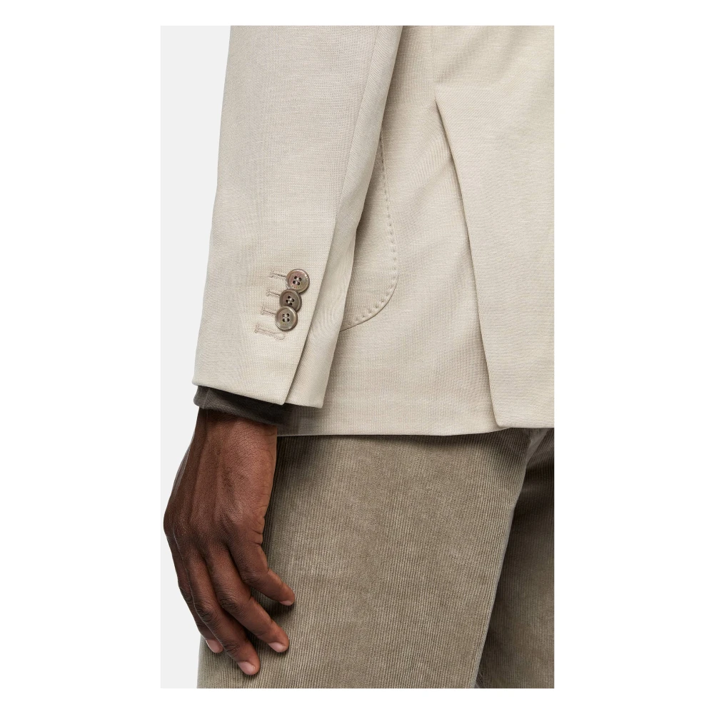 Boggi Milano B Jersey Jas Beige Heren