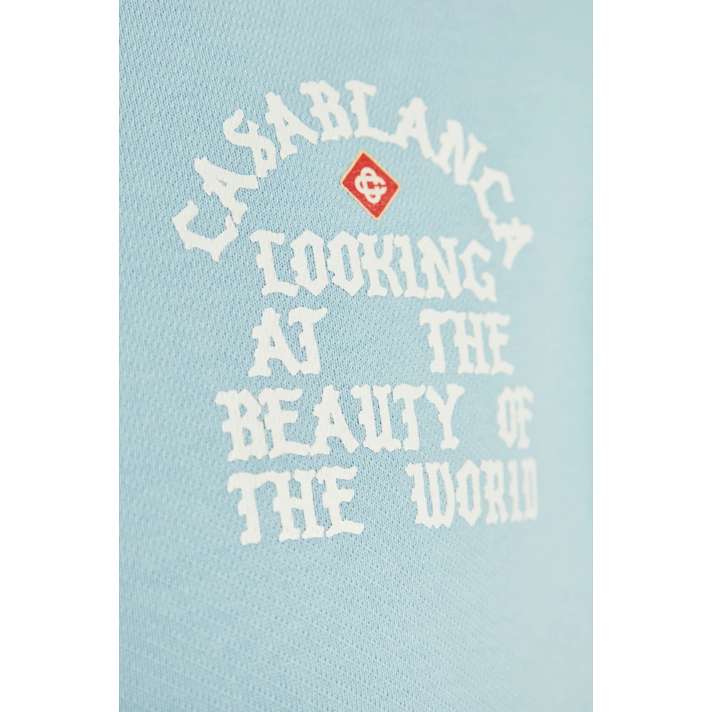 Casablanca Bedrukte sweatshirt Blue Heren