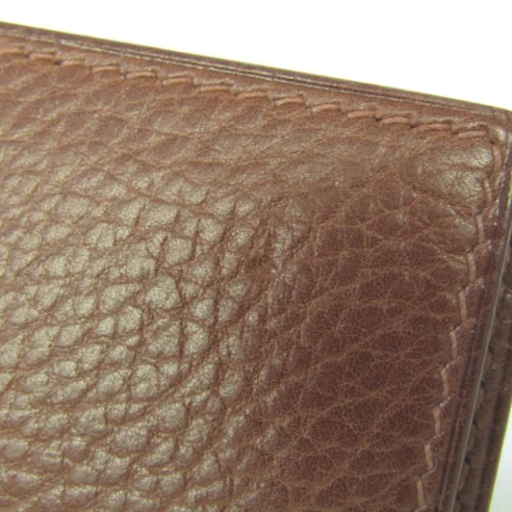 Hermès Vintage Pre-owned Leather wallets Brown Dames