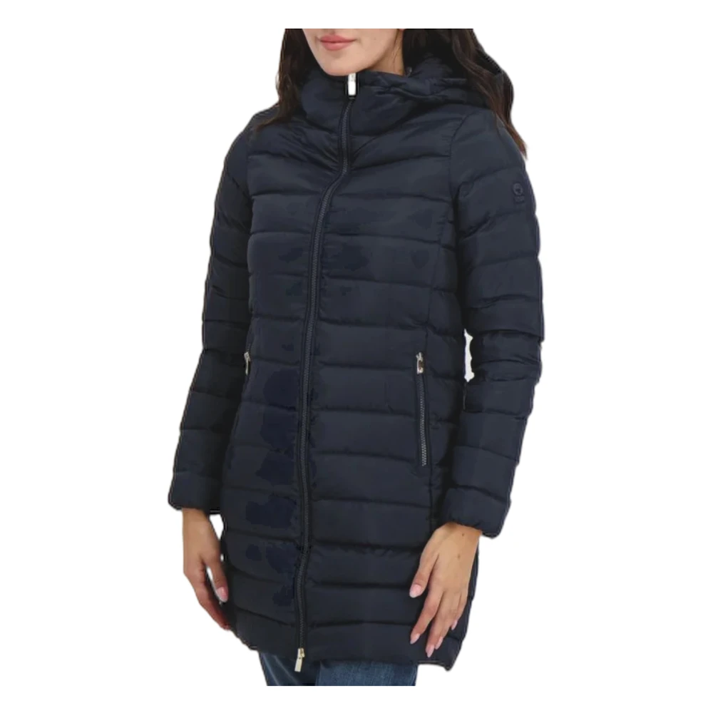 Ciesse Piumini Lange Gewatteerde Jas Blue Dames