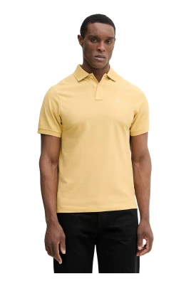 Slim Fit Kortärmad Pikétröja med Logga