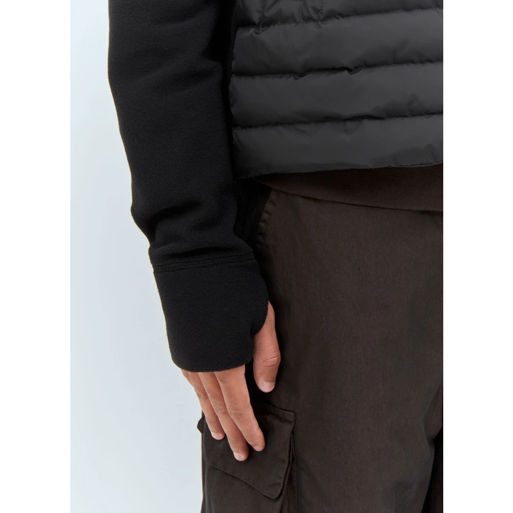Moncler Gewatteerde Rits Hoodie Jas Black Heren