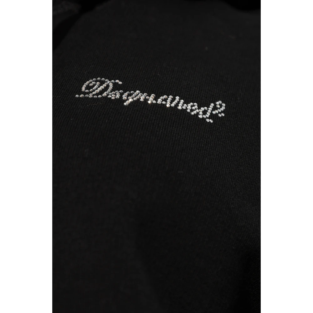 Dsquared2 Hoodie met logo Black Dames