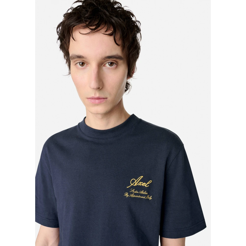 Axel Arigato Atelier T-Shirt Blue Heren