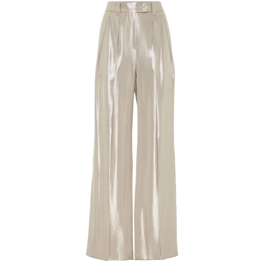 Brunello Cucinelli Women's Dark/Blue Pantalone Trousers