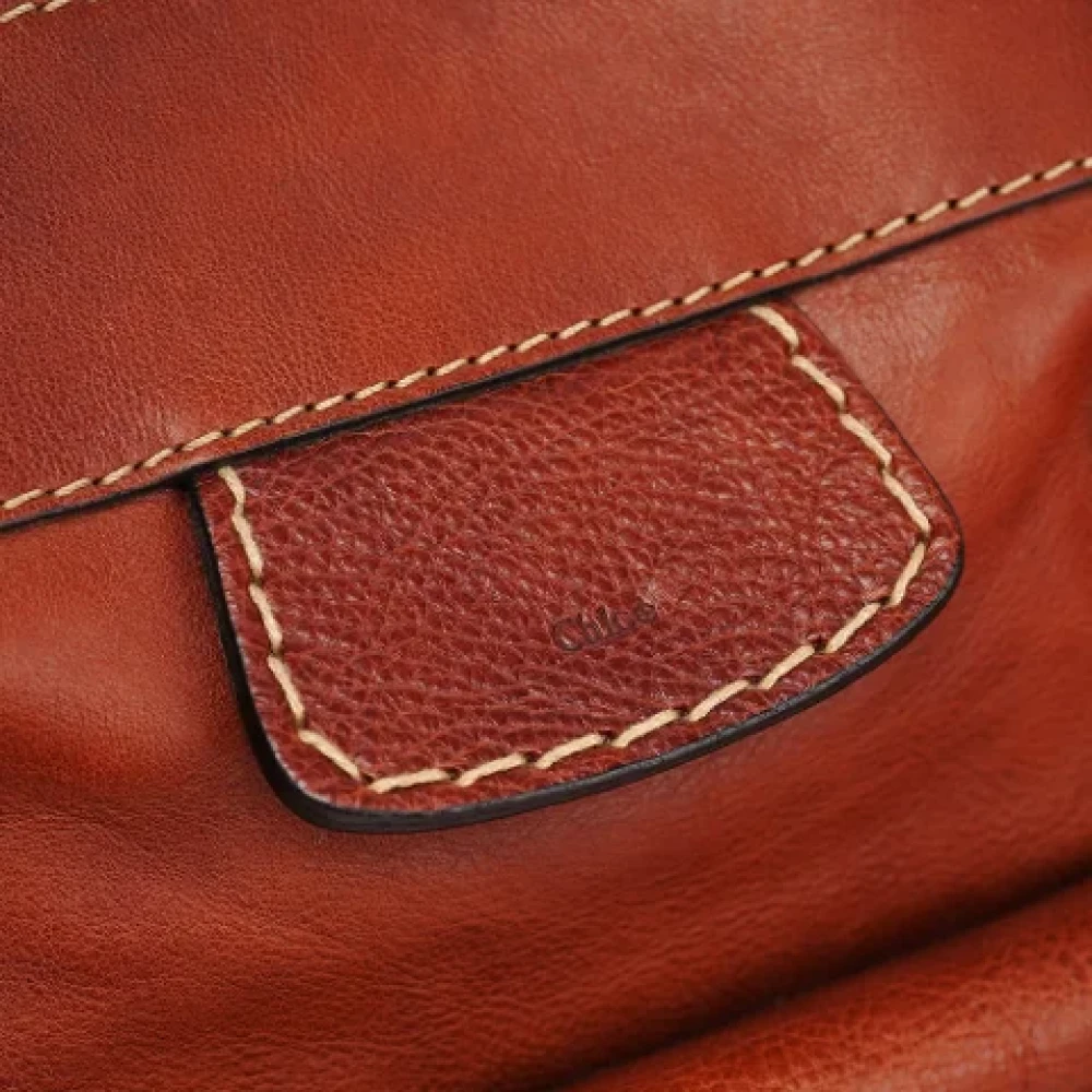 Chloé Pre-owned Leather handbags Brown Dames