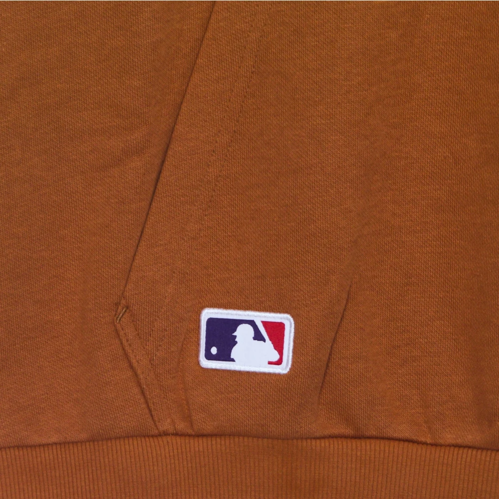 new era Yankees Logo Hoodie Sweatshirt Brown Heren