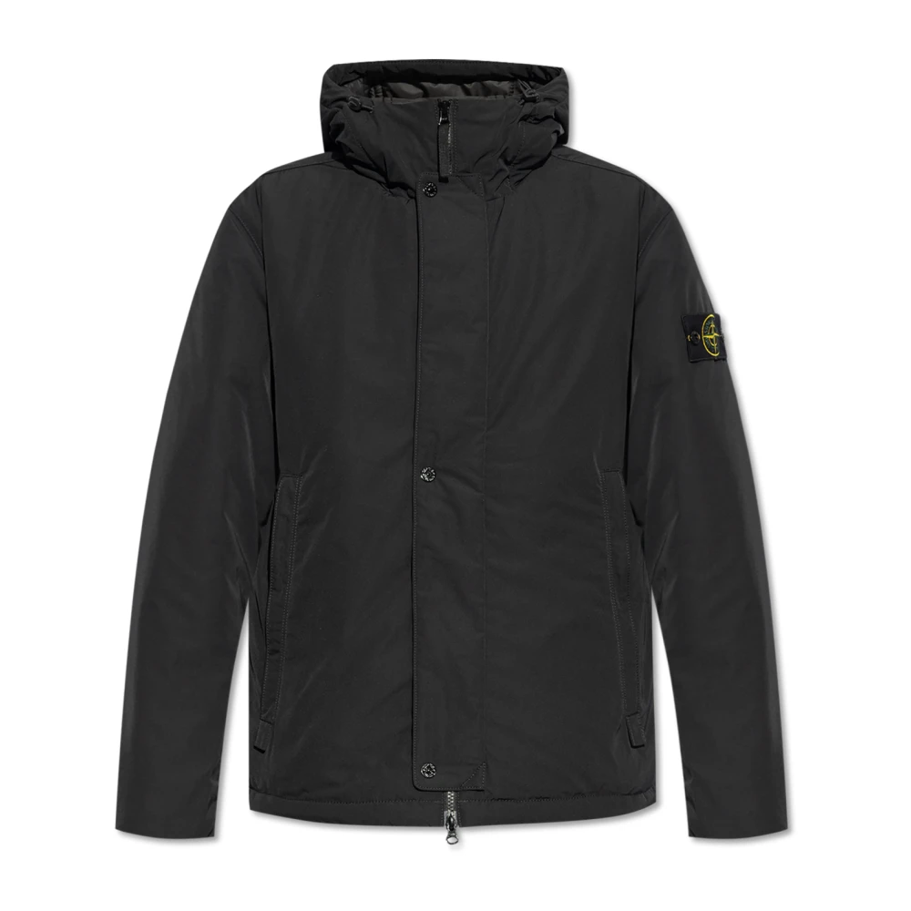 Stone Island Jacka med logotyp Black, Herr