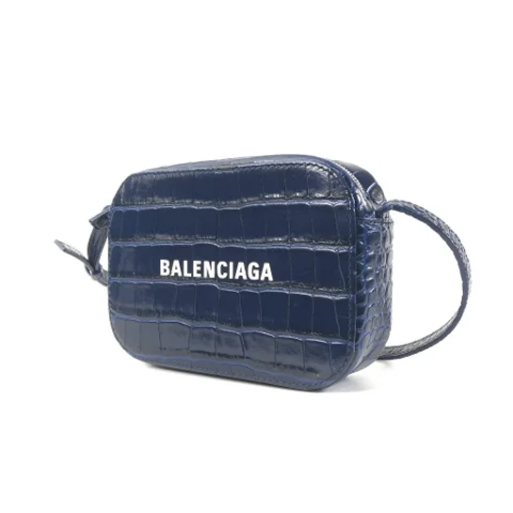 Balenciaga Vintage Pre-owned Leather handbags Blue Dames