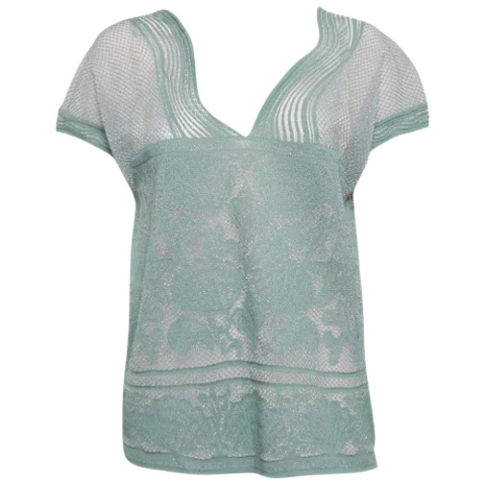 Missoni Pre-owned Fabric tops Blue Dames