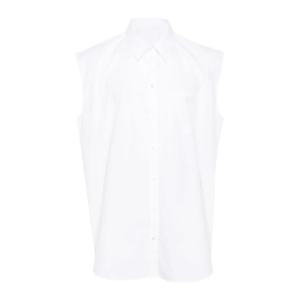 Helmut Lang Vit Ärmlös Skjorta White, Dam