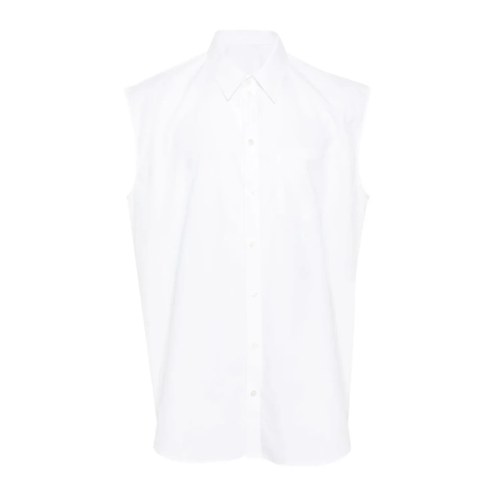 Helmut Lang Witte Mouwloze Shirt White Dames