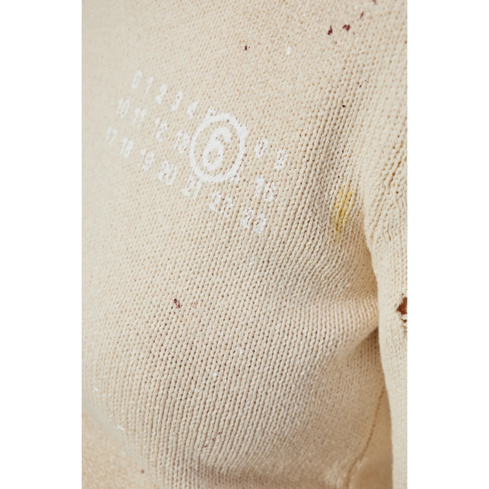 MM6 Maison Margiela Trui met vintage-effect Beige Dames